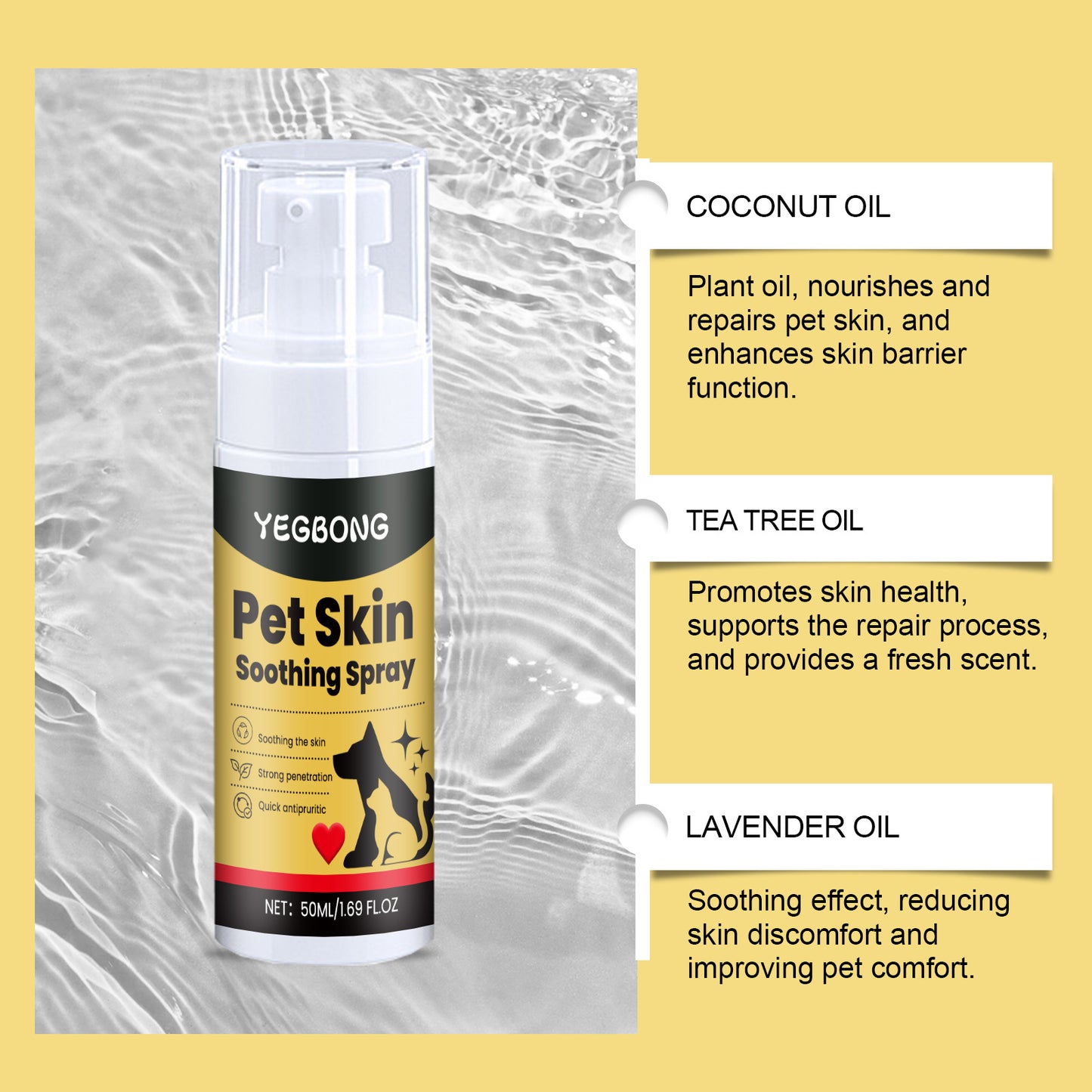 Pet Skin Care Spray — Relieve Discomfort for Dogs & Cats