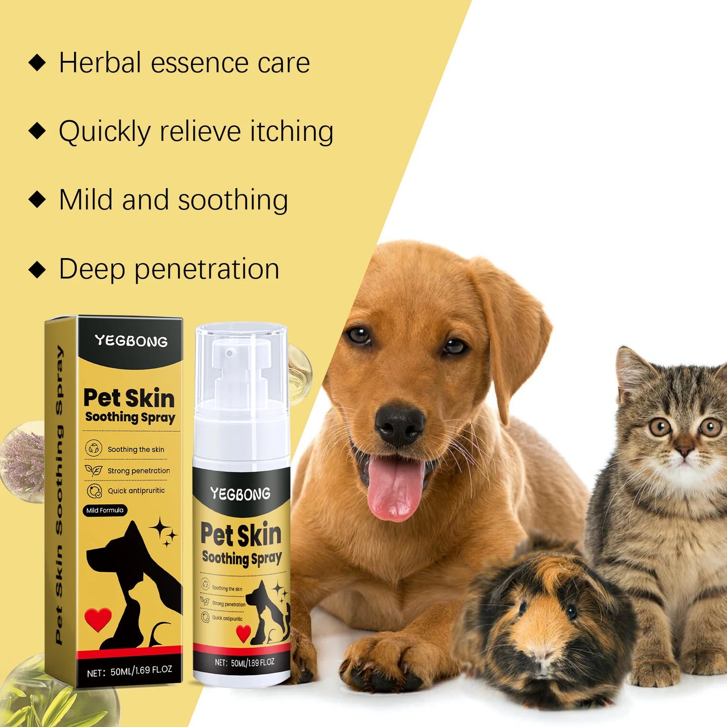 Pet Skin Care Spray — Relieve Discomfort for Dogs & Cats