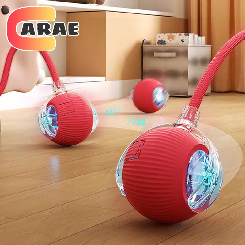 Cat Interactive Ball Toy – Automatic Rolling Ball with Tail (Rechargeable)