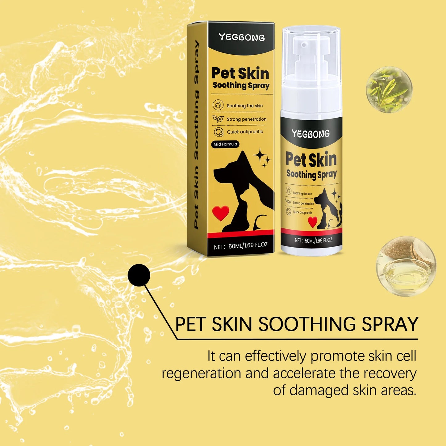 Pet Skin Care Spray — Relieve Discomfort for Dogs & Cats