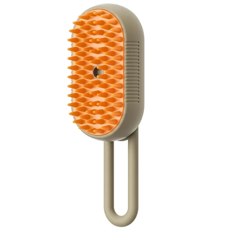 Steamy Dog Brush — Electric Spray Cat Hair Brush, 3-in-1 Grooming