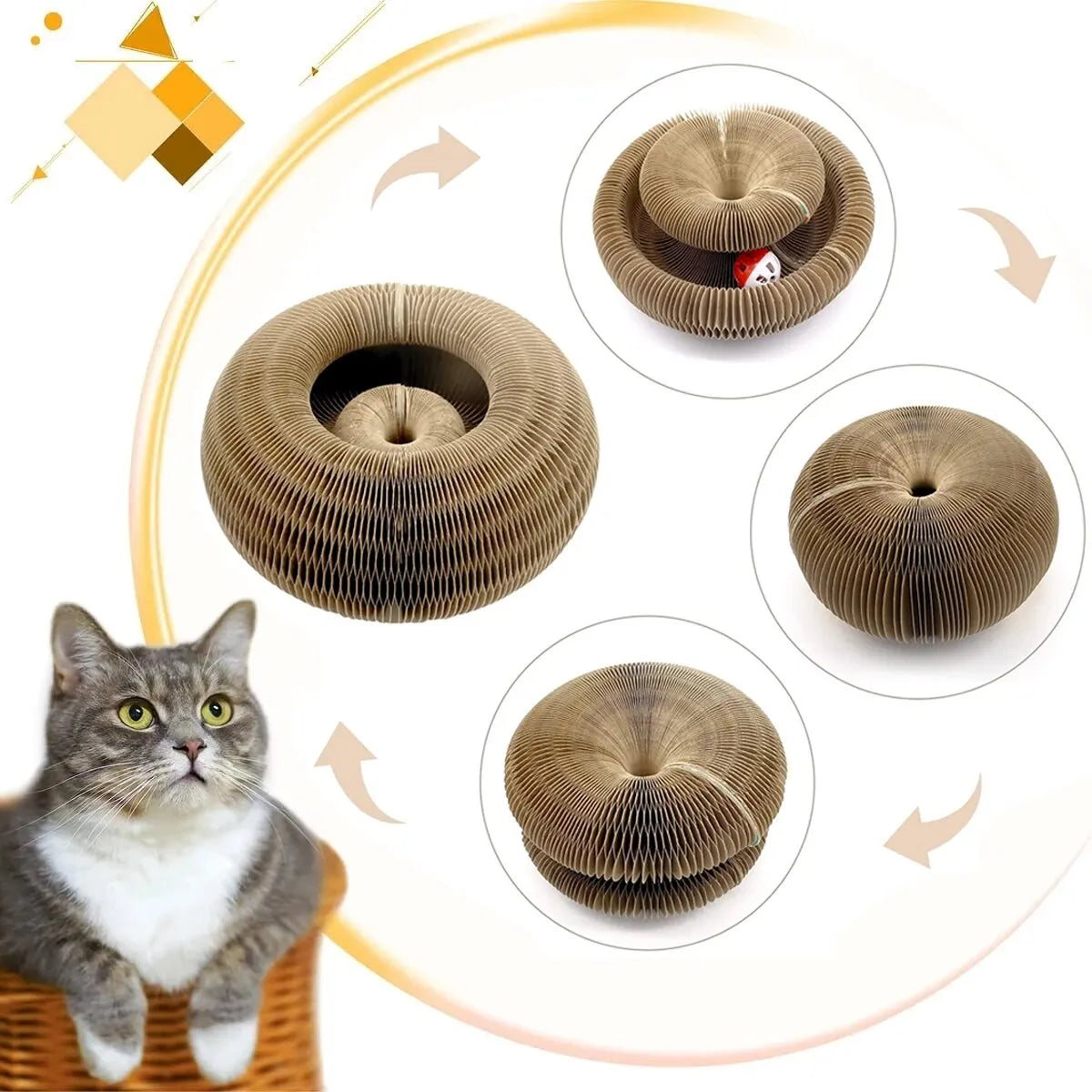 Magic Cat Scratch Organ Board Toy – Ball & Claw Grinding