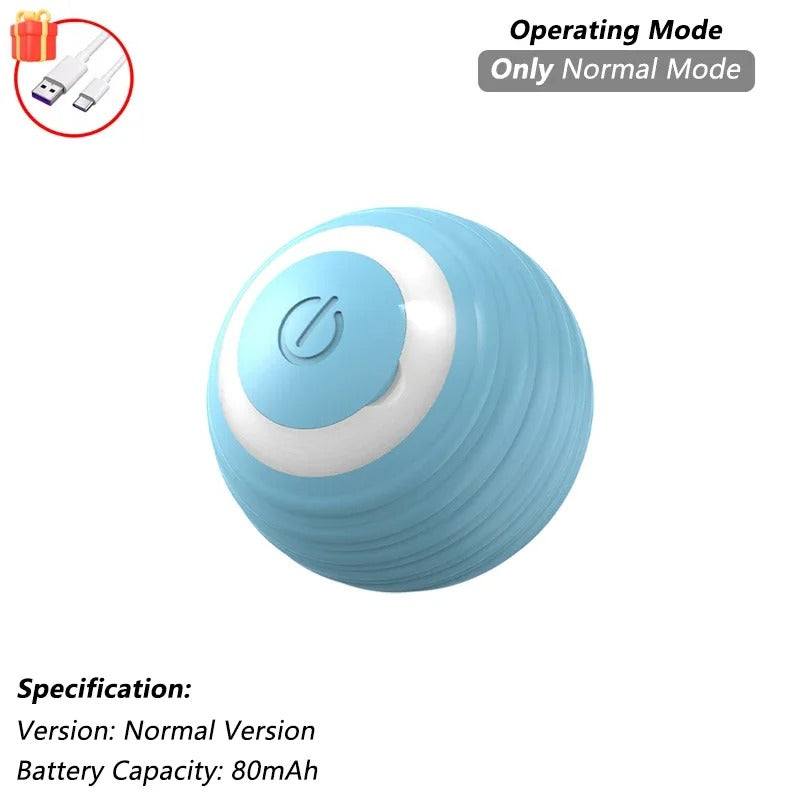 Cat Interactive Ball Toy – Automatic Rolling Ball with Tail (Rechargeable)