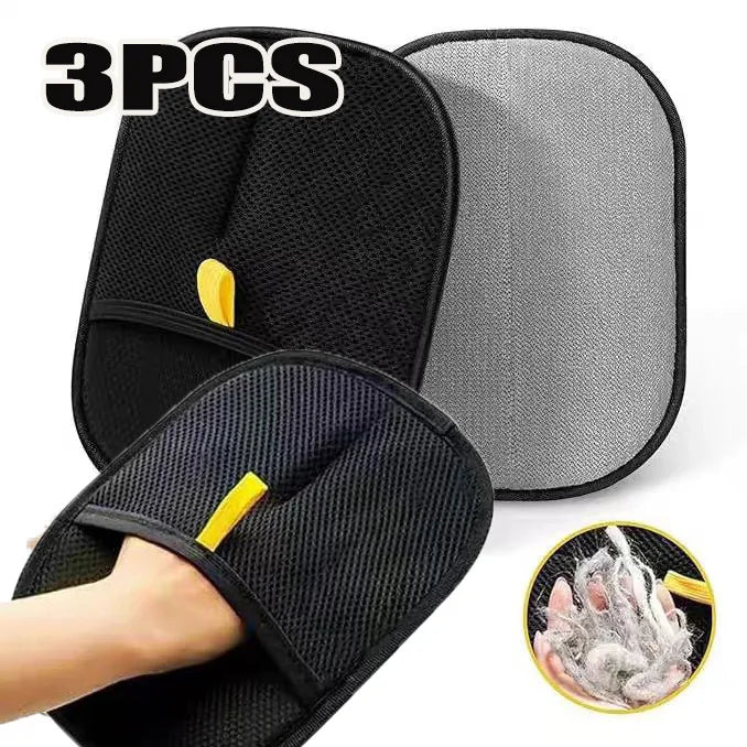 Pet Grooming Gloves — Anti-Shedding & Cleaning (2-Sided)