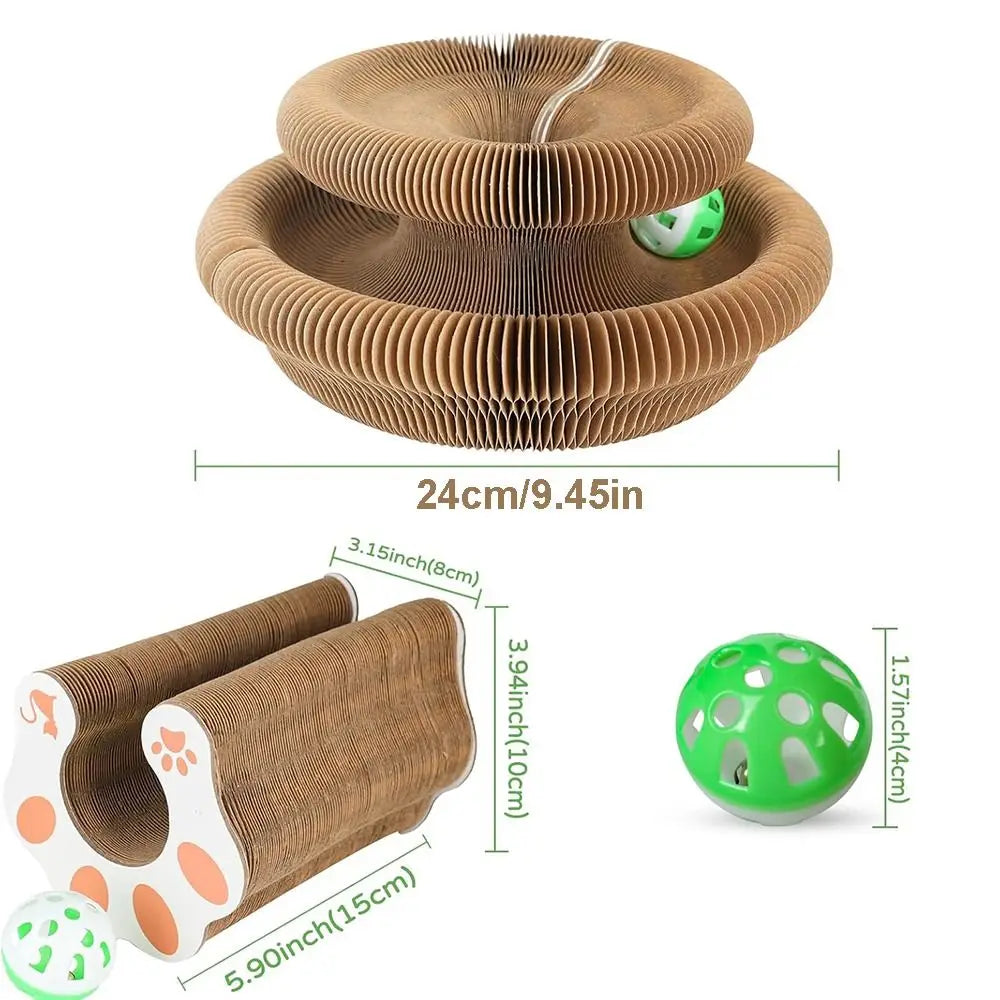 Magic Organ — Corrugated Scratching Board with Ball Toy