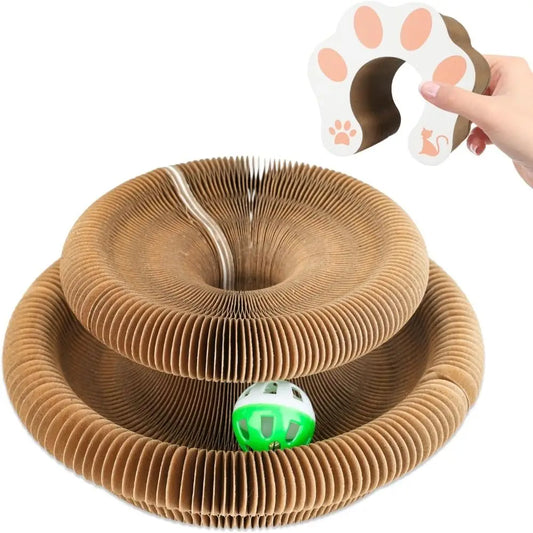 Magic Organ — Corrugated Scratching Board with Ball Toy