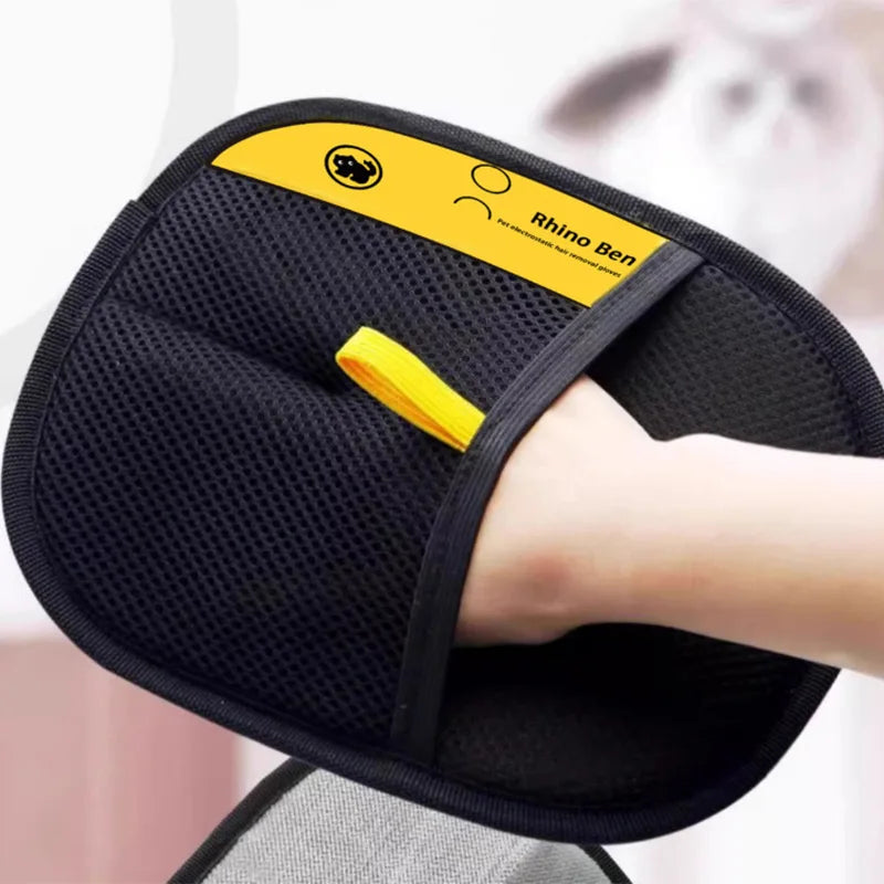 Pet Grooming Gloves — Anti-Shedding & Cleaning (2-Sided)