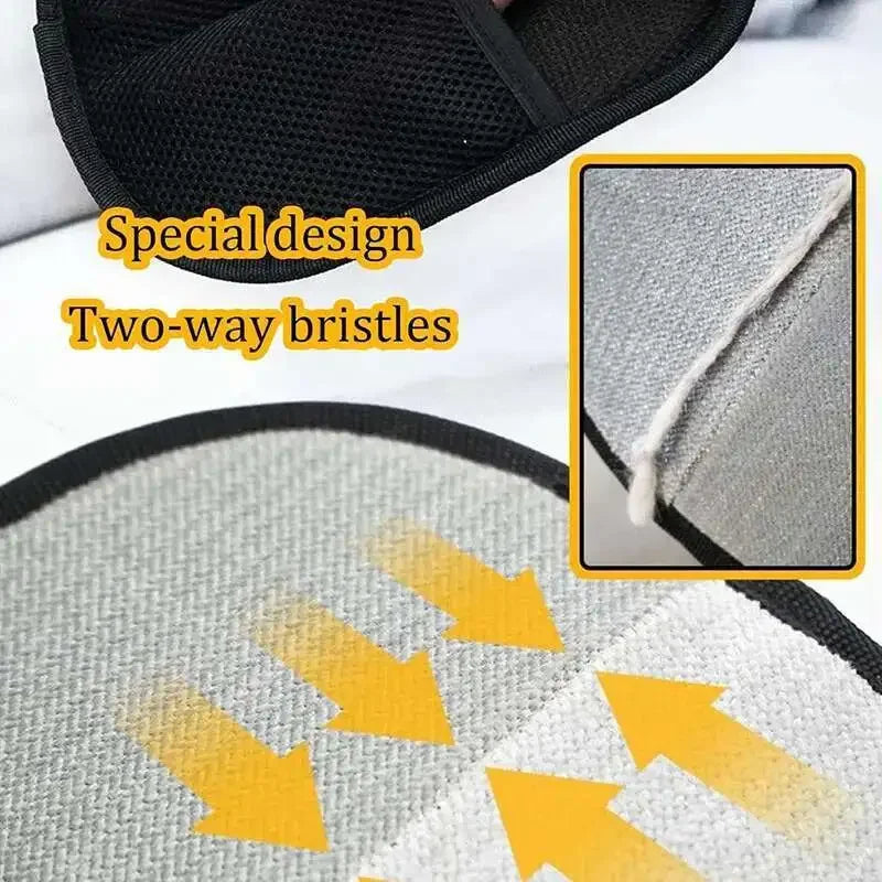 Double-Sided Pet Fur Gloves — Reusable Hair Removal for Dog/Cat Fur on Furniture and Clothes