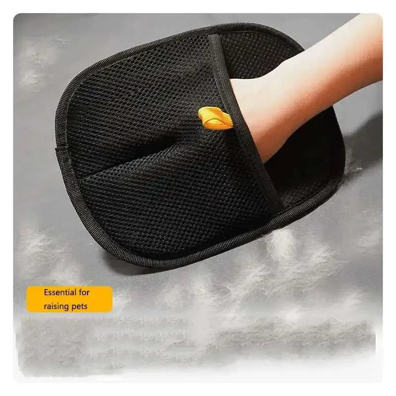 Double-Sided Pet Fur Gloves — Reusable Hair Removal for Dog/Cat Fur on Furniture and Clothes