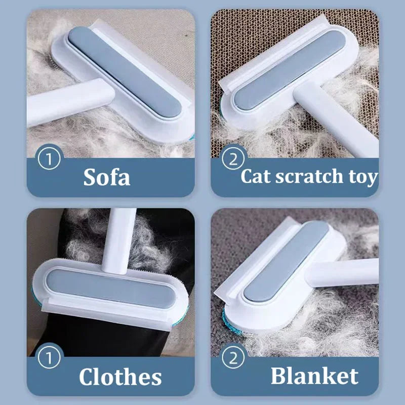 Double-Sided Pet Fur Gloves — Reusable Hair Removal for Dog/Cat Fur on Furniture and Clothes